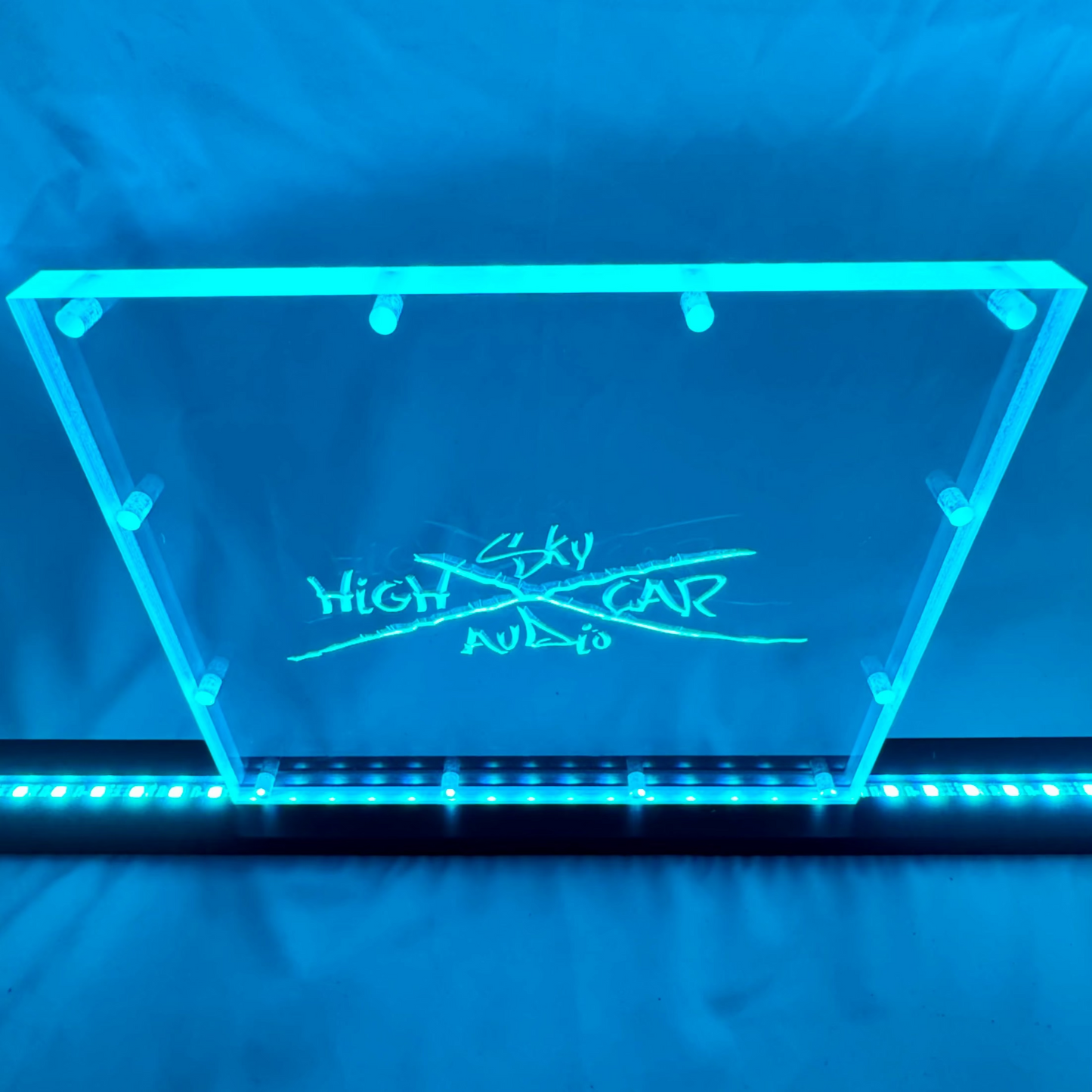 Sound Authority Plexiglass - 10" x 8" 3D Engraved Acrylic Window For Subwoofer Box