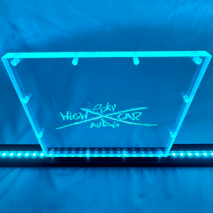 Sound Authority Plexiglass - 10" x 8" 3D Engraved Acrylic Window For Subwoofer Box
