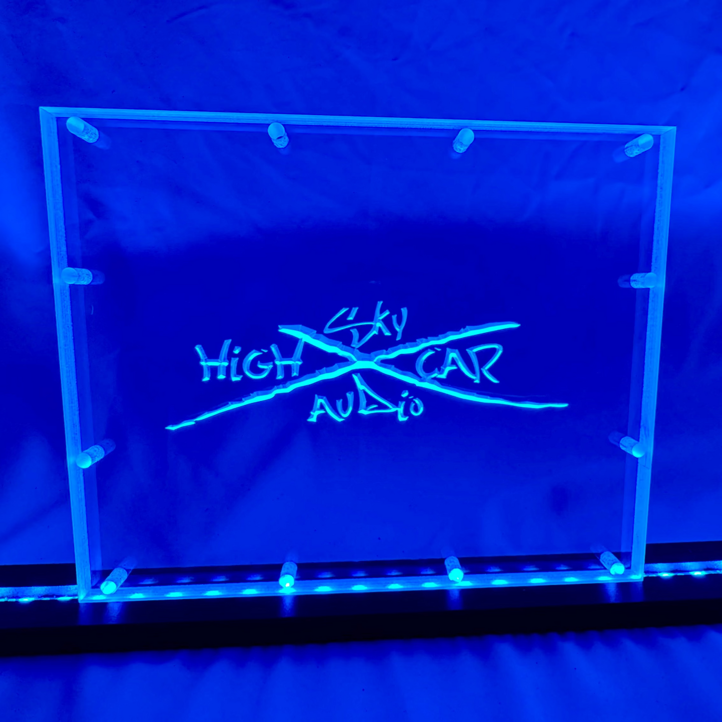 Sound Authority Plexiglass - 10" x 8" 3D Engraved Acrylic Window For Subwoofer Box