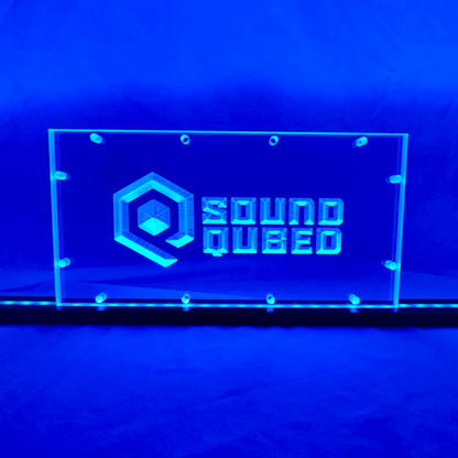 Sound Authority Plexiglass - 12" x 6" 3D Engraved Acrylic Window For Subwoofer Box