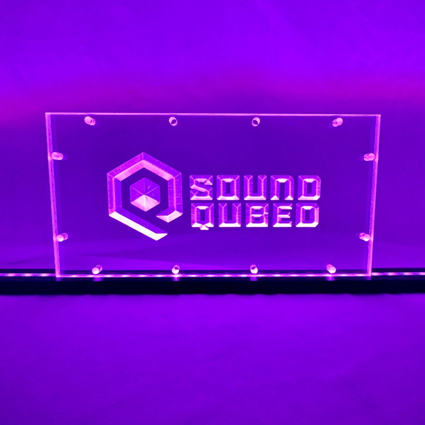 Sound Authority Plexiglass - 12" x 6" 3D Engraved Acrylic Window For Subwoofer Box