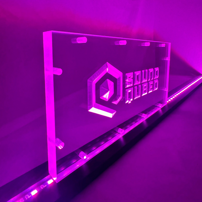 Sound Authority Plexiglass - 12" x 6" 3D Engraved Acrylic Window For Subwoofer Box