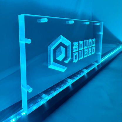 Sound Authority Plexiglass - 12" x 6" 3D Engraved Acrylic Window For Subwoofer Box