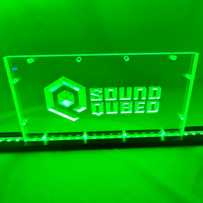 Sound Authority Plexiglass - 12" x 6" 3D Engraved Acrylic Window For Subwoofer Box