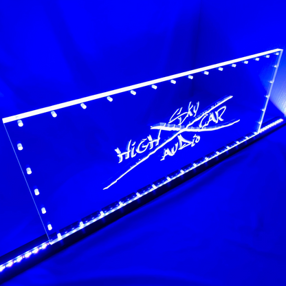 Sound Authority Plexiglass - 30" x 10" 3D Engraved Acrylic Window For Subwoofer Box