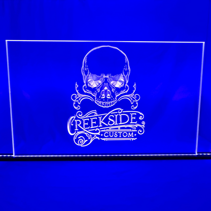 Sound Authority Plexiglass - 30" x 15" 3D Engraved Acrylic Window For Subwoofer Box