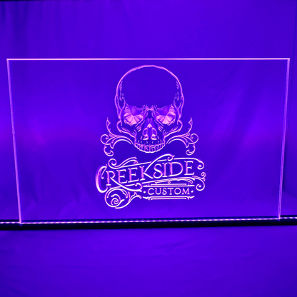 Sound Authority Plexiglass - 30" x 15" 3D Engraved Acrylic Window For Subwoofer Box