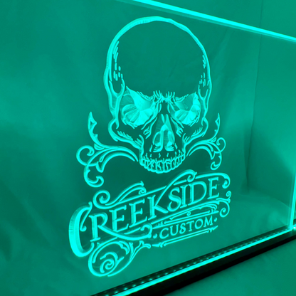 Sound Authority Plexiglass - 30" x 15" 3D Engraved Acrylic Window For Subwoofer Box