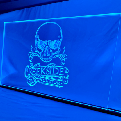 Sound Authority Plexiglass - 30" x 15" 3D Engraved Acrylic Window For Subwoofer Box