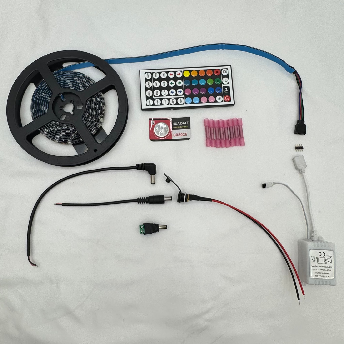 Flush Mount 12 Volt Automotive Marine LED Strip RGB Remote Multi Color Light Kit