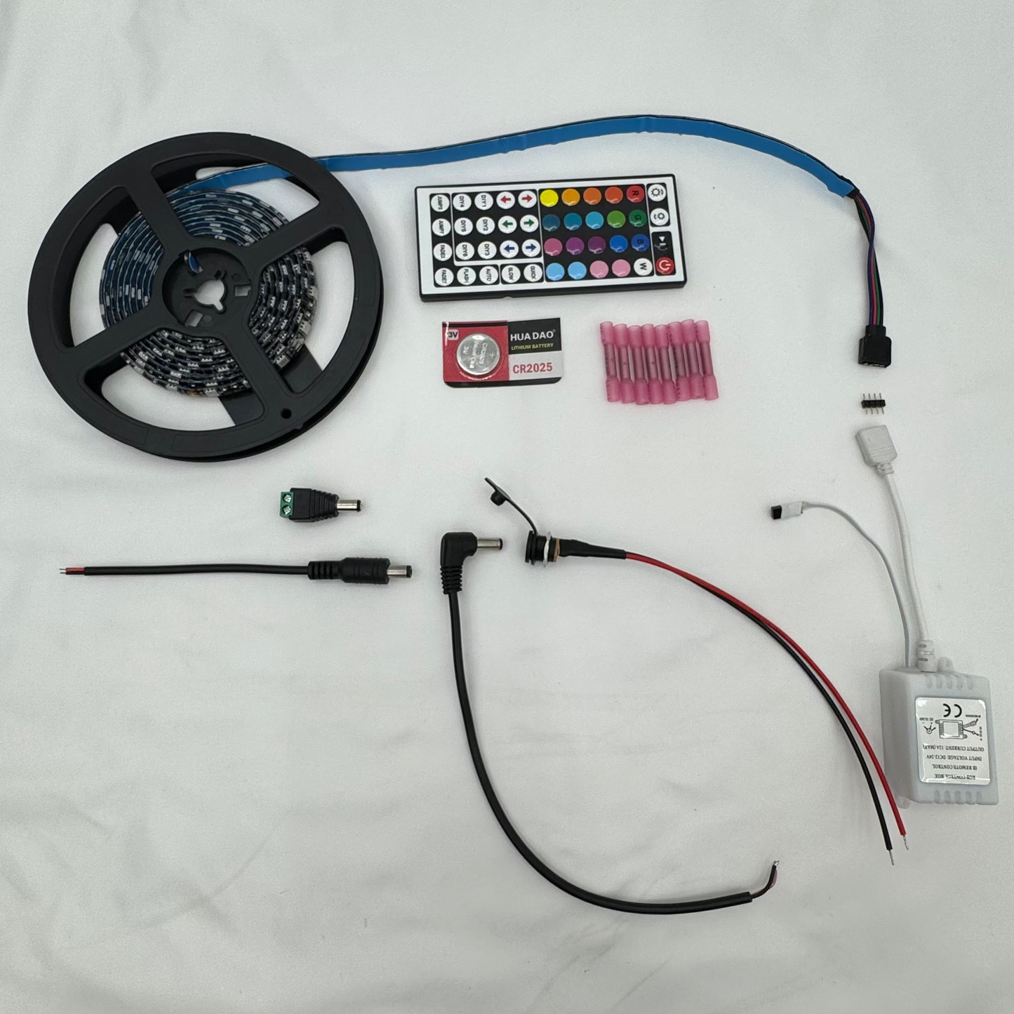 Flush Mount 12 Volt Automotive Marine LED Strip RGB Remote Multi Color Light Kit