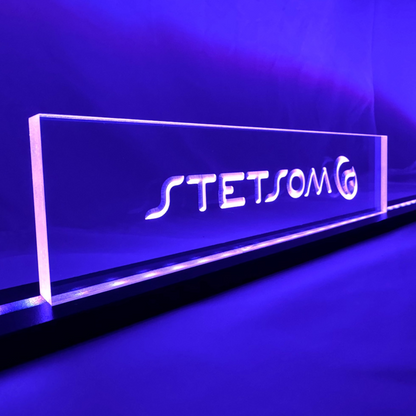 Sound Authority Plexiglass - 12" x 3" 3D Engraved Acrylic Window For Subwoofer Box