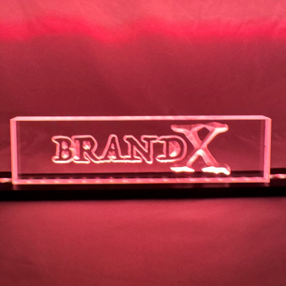 Sound Authority Plexiglass - 12" x 3" 3D Engraved Acrylic Window For Subwoofer Box