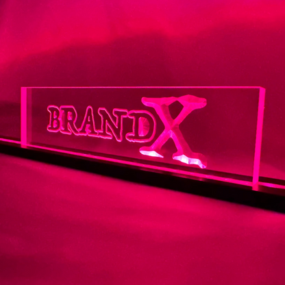 Sound Authority Plexiglass - 12" x 3" 3D Engraved Acrylic Window For Subwoofer Box