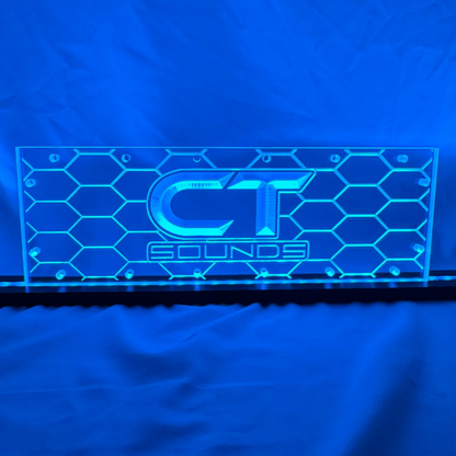 Sound Authority Plexiglass - 15" x 5" 3D Engraved Acrylic Window For Subwoofer Box