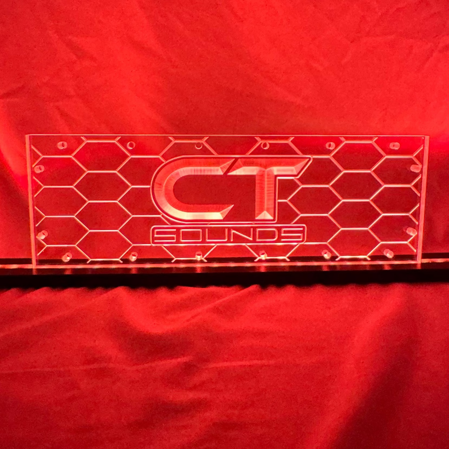 Sound Authority Plexiglass - 15" x 5" 3D Engraved Acrylic Window For Subwoofer Box