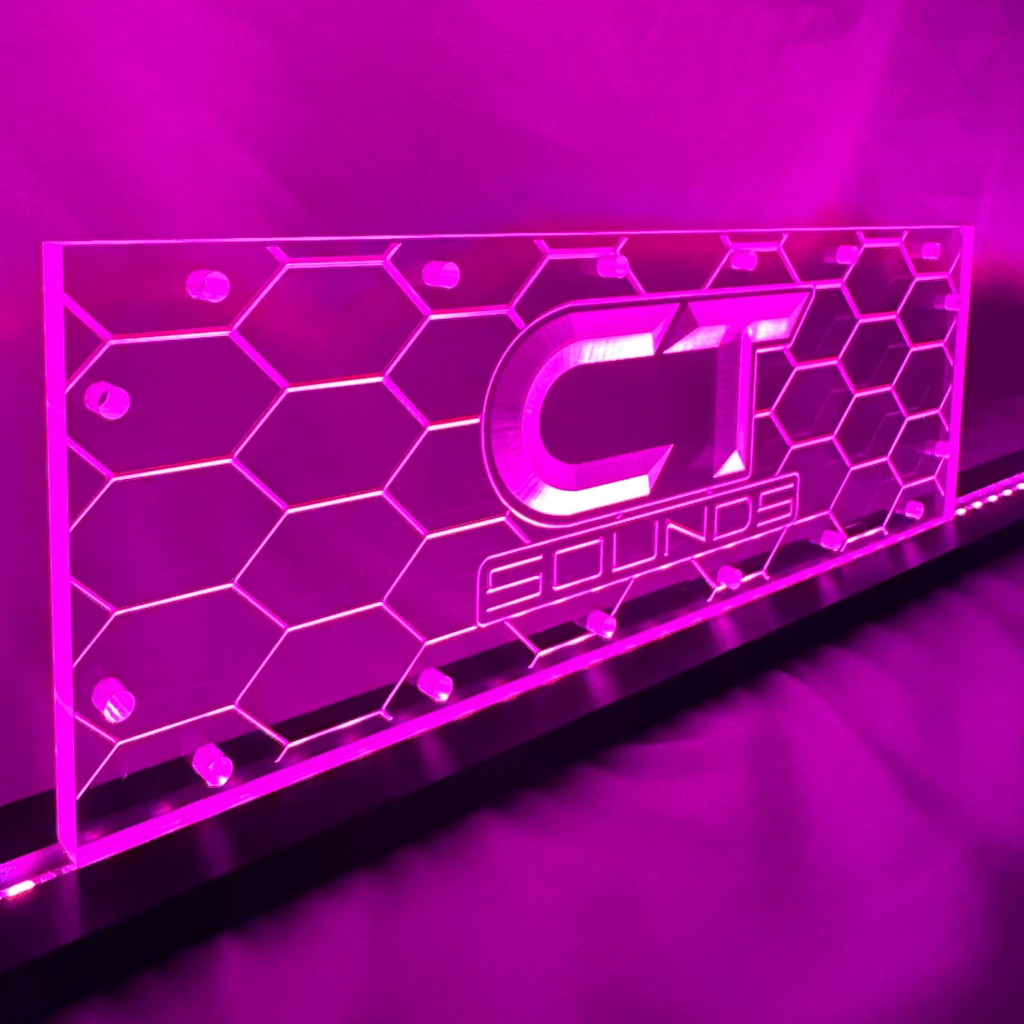 Sound Authority Plexiglass - 15" x 5" 3D Engraved Acrylic Window For Subwoofer Box