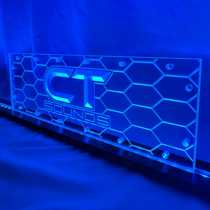 Sound Authority Plexiglass - 15" x 5" 3D Engraved Acrylic Window For Subwoofer Box