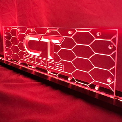 Sound Authority Plexiglass - 15" x 5" 3D Engraved Acrylic Window For Subwoofer Box