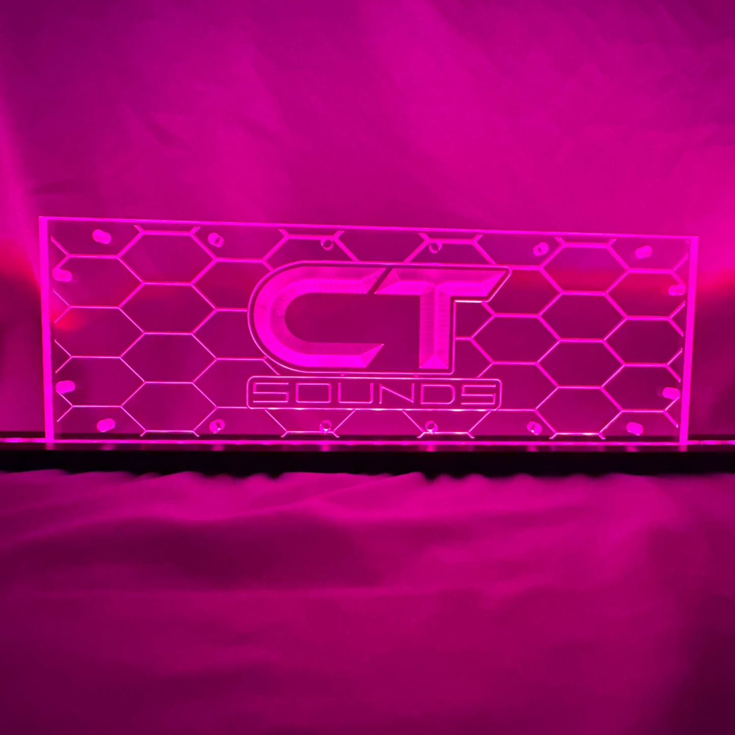 Sound Authority Plexiglass - 15" x 5" 3D Engraved Acrylic Window For Subwoofer Box