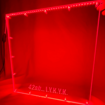 Sound Authority Plexiglass - 12" x 12" 3D Engraved Acrylic Window For Subwoofer Box