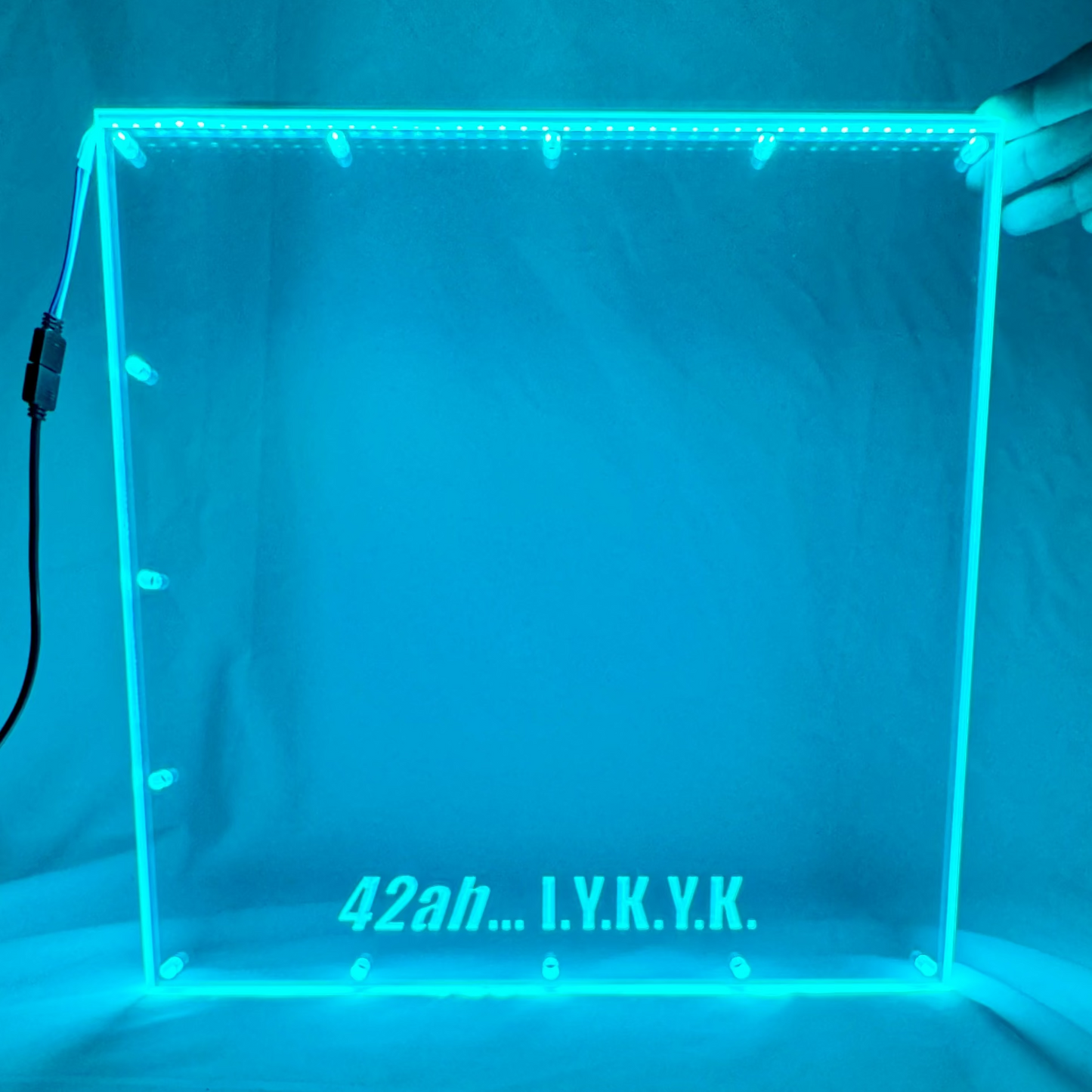 Sound Authority Plexiglass - 12" x 12" 3D Engraved Acrylic Window For Subwoofer Box