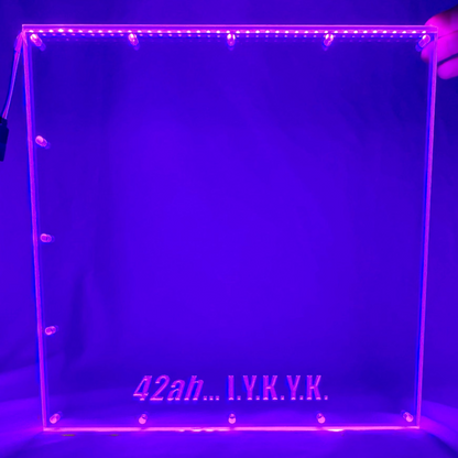 Sound Authority Plexiglass - 12" x 12" 3D Engraved Acrylic Window For Subwoofer Box