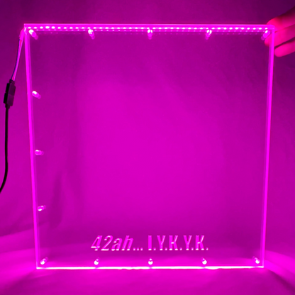 Sound Authority Plexiglass - 12" x 12" 3D Engraved Acrylic Window For Subwoofer Box