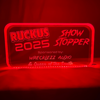 Sound Authority Plexiglass - 10" x 5" 3D Engraved Acrylic Window For Subwoofer Box