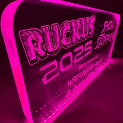 Sound Authority Plexiglass - 10" x 5" 3D Engraved Acrylic Window For Subwoofer Box