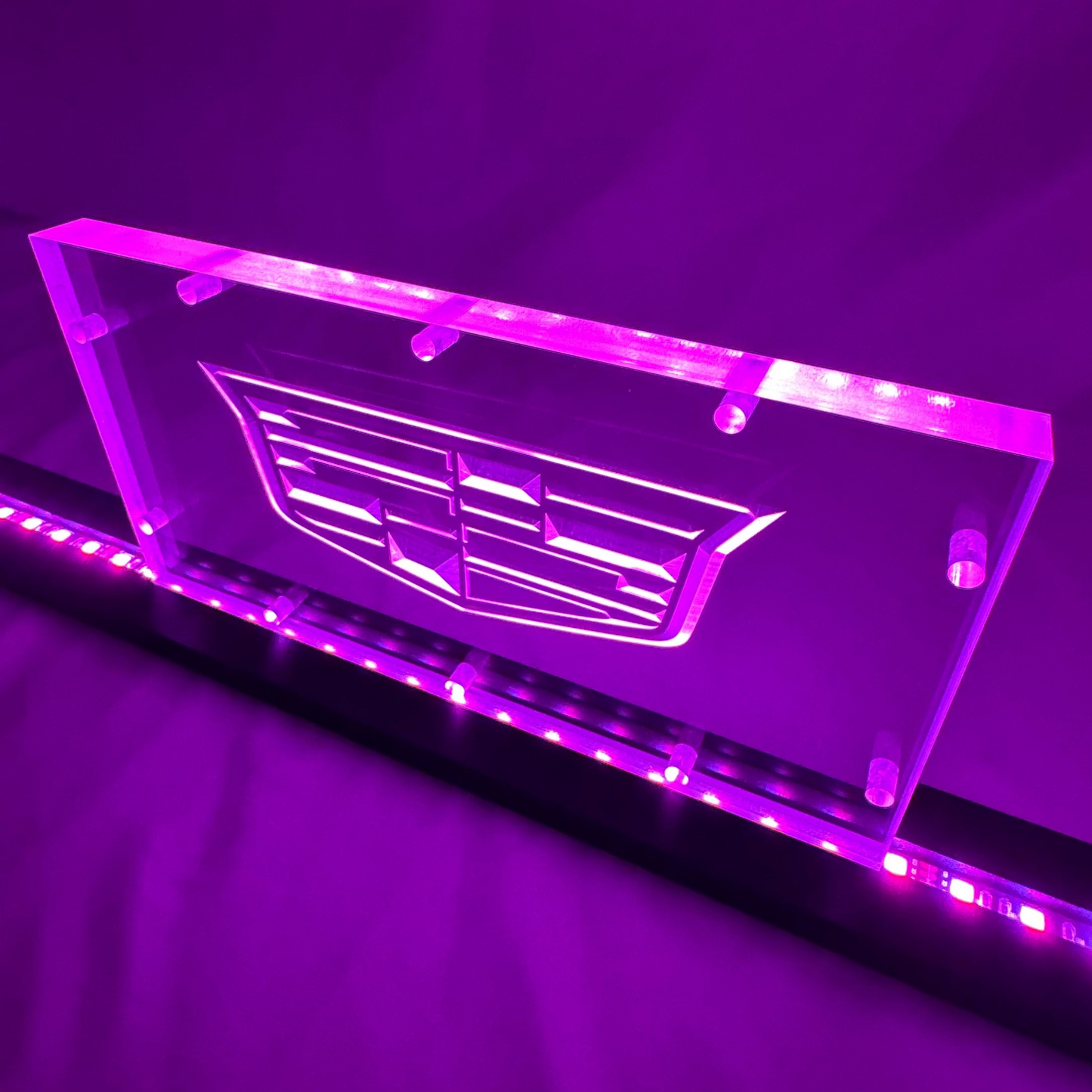 Sound Authority Plexiglass - 10" x 5" 3D Engraved Acrylic Window For Subwoofer Box