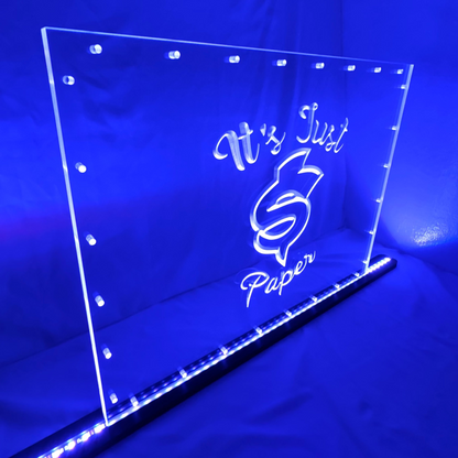 Sound Authority Plexiglass - 24" x 18" 3D Engraved Acrylic Window For Subwoofer Box