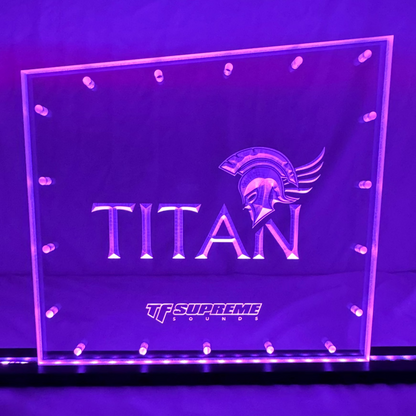 Sound Authority Plexiglass - 12" x 8" 3D Engraved Acrylic Window For Subwoofer Box