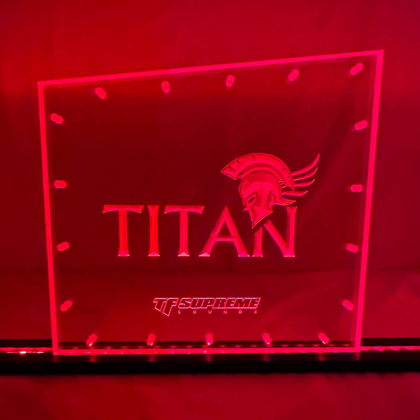 Sound Authority Plexiglass - 12" x 8" 3D Engraved Acrylic Window For Subwoofer Box