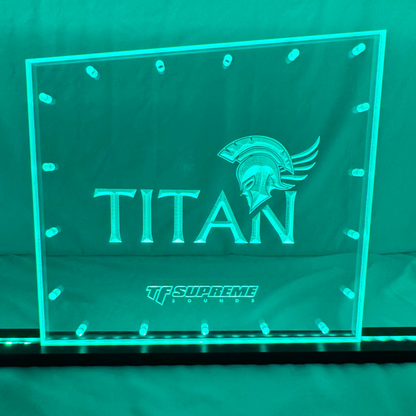 Sound Authority Plexiglass - 12" x 8" 3D Engraved Acrylic Window For Subwoofer Box