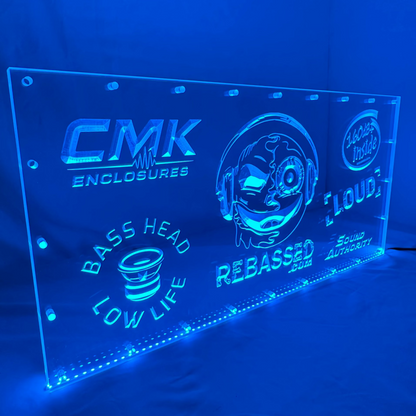 Sound Authority Plexiglass - 24" x 12" 3D Engraved Acrylic Window For Subwoofer Box