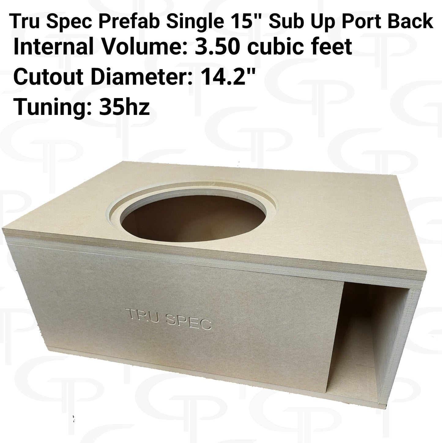 TRU SPEC Prefab Single 15" Sub Up Port Back Subwoofer Enclosure