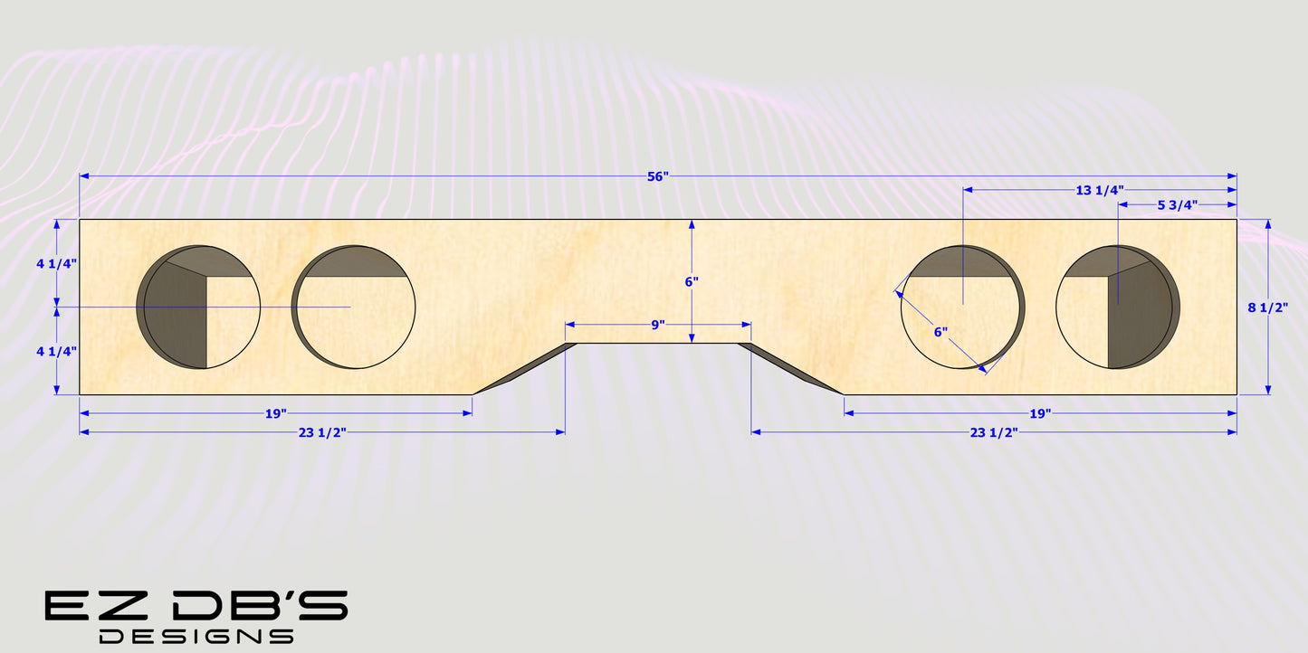 Custom Underseat Truck Subwoofer Box Design (Ported Enclosure)