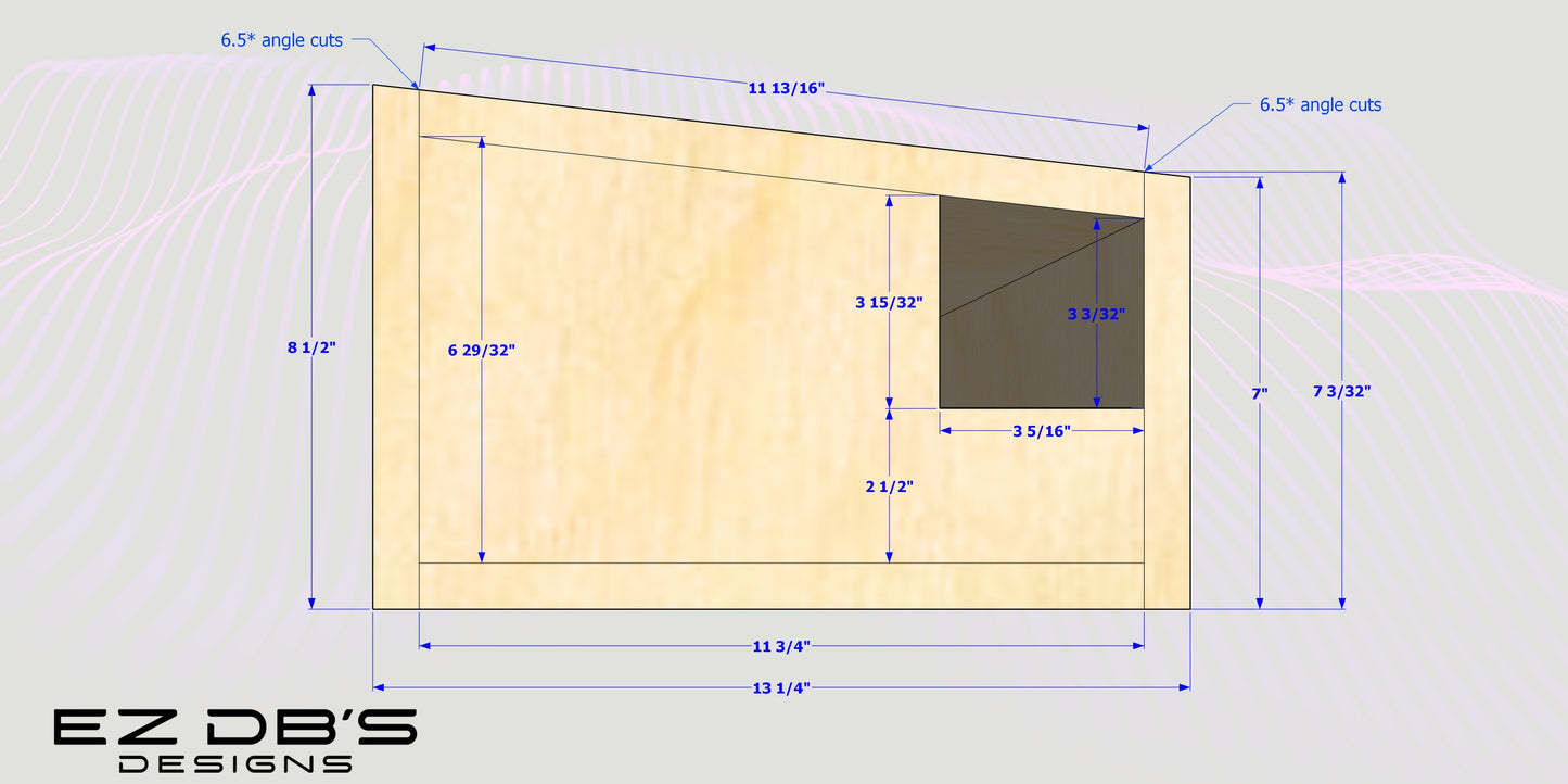 Custom Underseat Truck Subwoofer Box Design (Ported Enclosure)