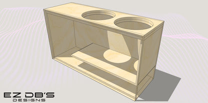 2 12's Premade Box Design - Subs Up, Port Back