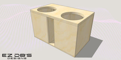 2 15's Premade Box Design - Subs Up, Port Back