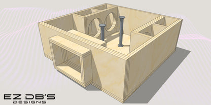 Custom 4th Order Bandpass Blow-Thru Box Design