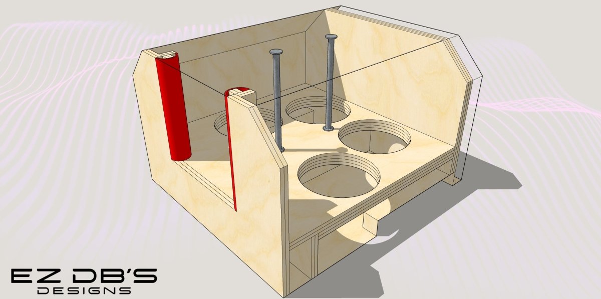 Custom 4th Order Bandpass Box Design - EZ DB's Designs