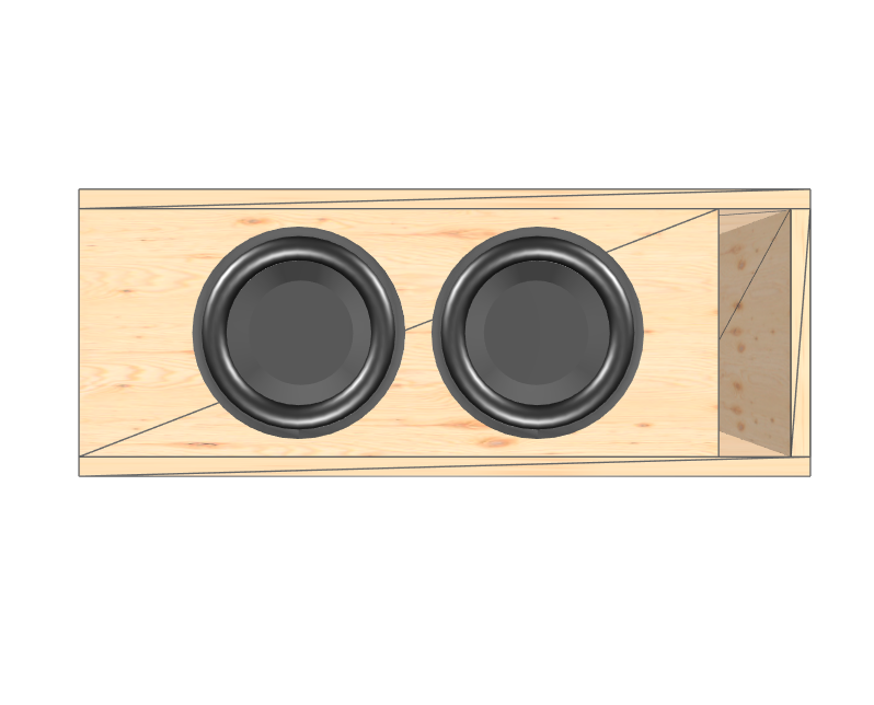 8" Dual High Output Glue it & Screw It Sub Enclosure.