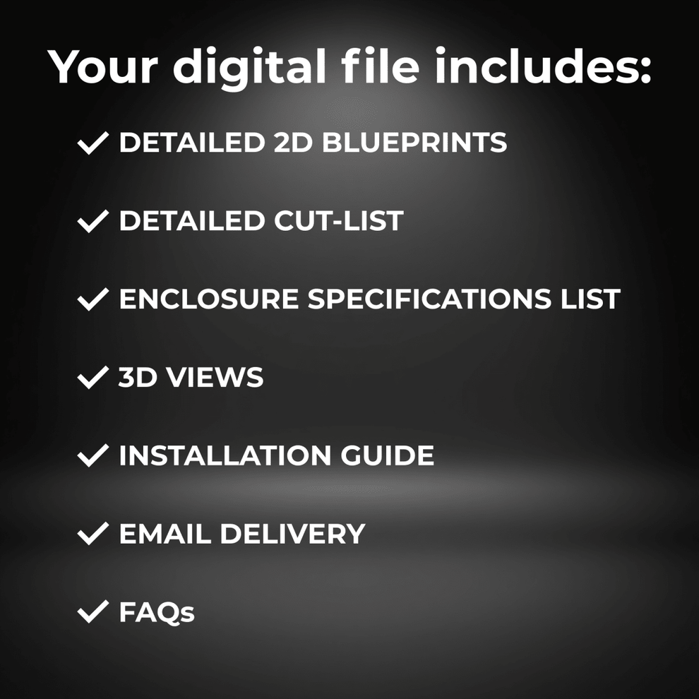 Custom 6th Order Blow-Thru Sub Box | Bandpass Blueprint | EZ DB's – EZ ...