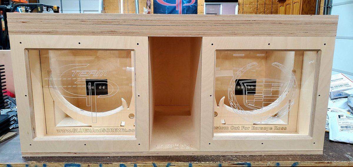 GP ELITE Dual 10" Compact High Performance Glue it & Screw It Sub Enclosure - EZ DB's Designs