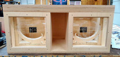GP ELITE Dual 15" High Output Glue it & Screw It Sub Enclosure - EZ DB's Designs