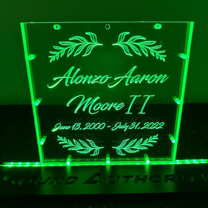 Sound Authority Plexiglass - 10" x 10" 3D Engraved Acrylic Window For Subwoofer Box