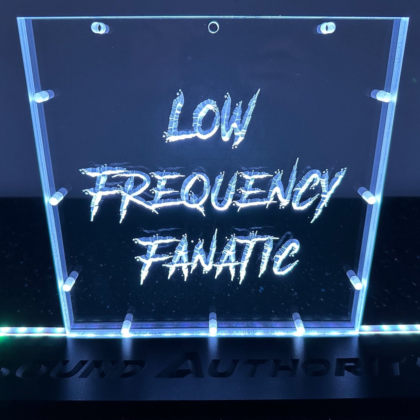 Sound Authority Plexiglass - 10" x 10" 3D Engraved Acrylic Window For Subwoofer Box