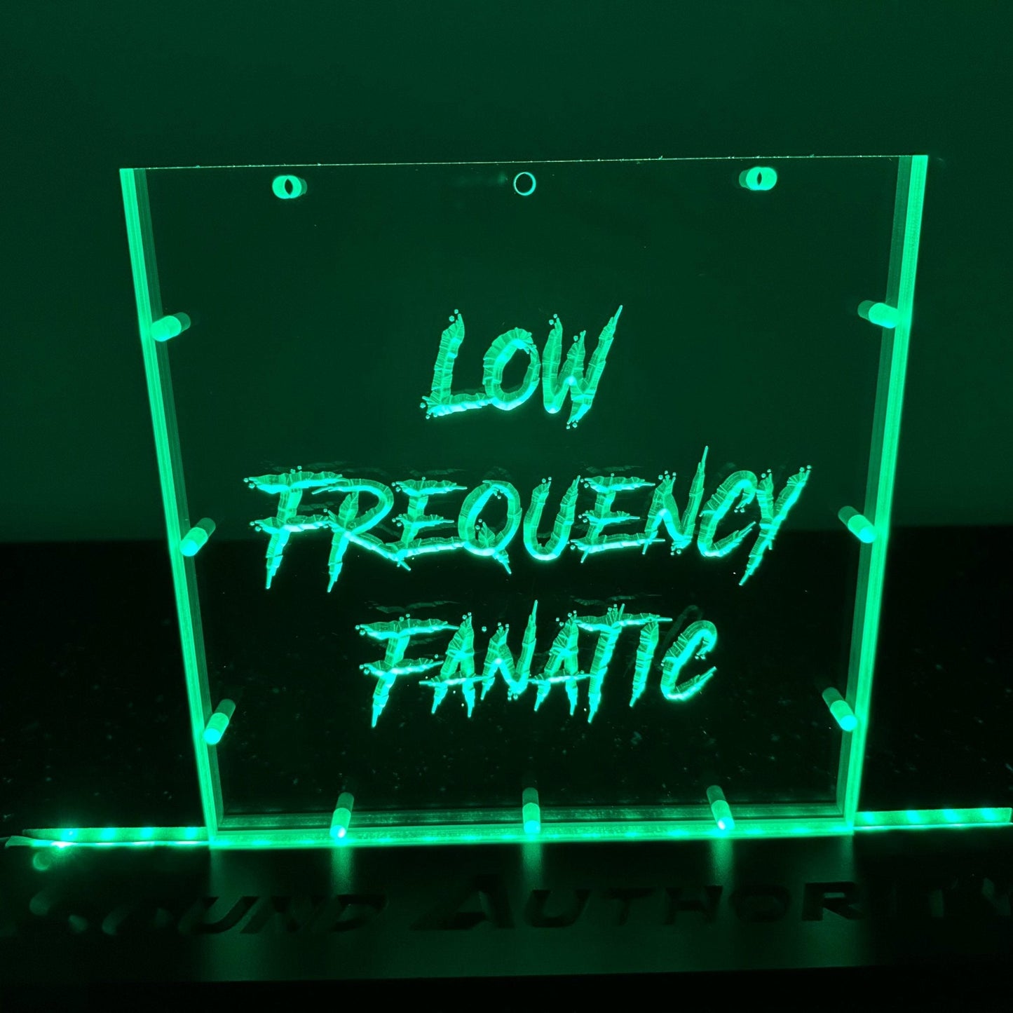 Sound Authority Plexiglass - 10" x 10" 3D Engraved Acrylic Window For Subwoofer Box